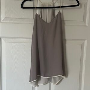 Gray and White Reversible Tank Top (Express)